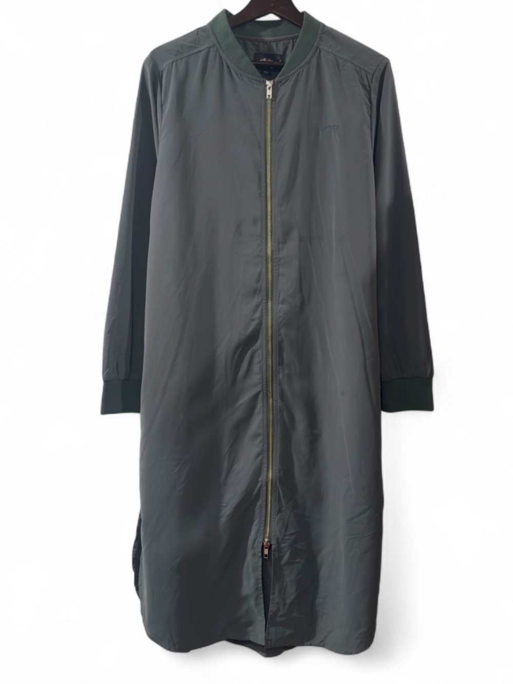 Stüssy Tonic Zip Dress Olive Green Size Women’s Large (NWT)